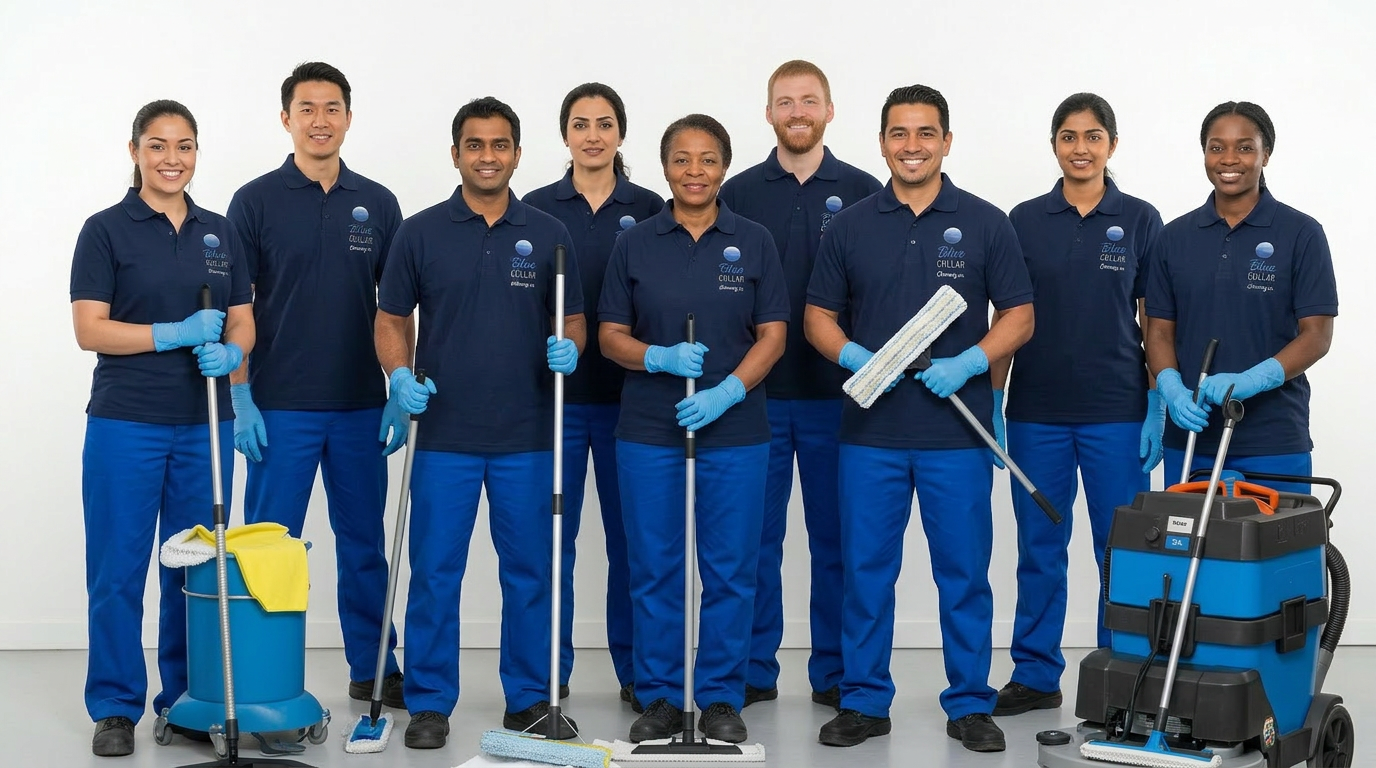 Blue Collar Cleaning Co. professional cleaning team
